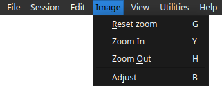 Image menu