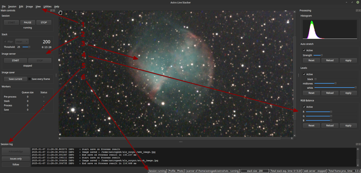 ALS Interface Layout
